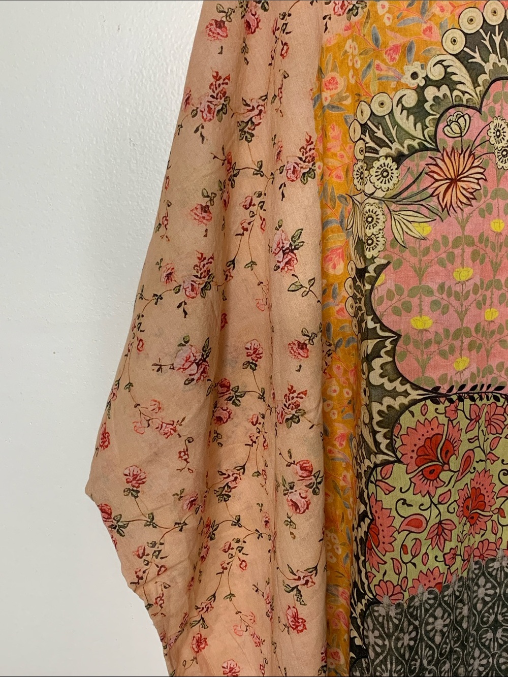 NATURAL LIFE Pink Patchwork Floral Cotton Button-Down Top one size - Picture 5 of 9